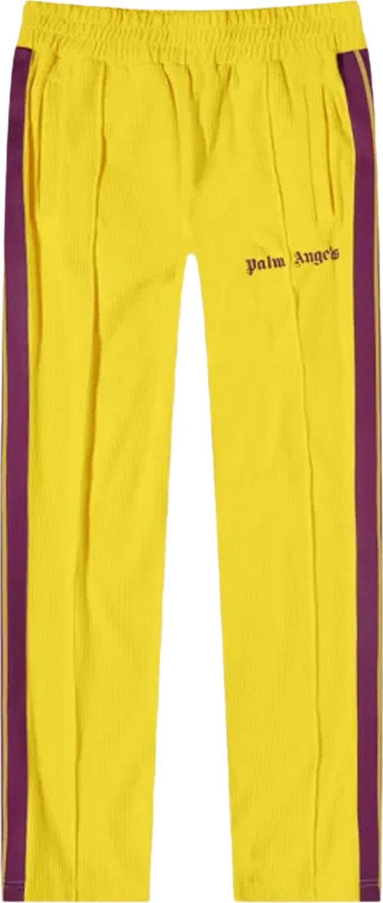 Брюки Palm Angels Cord Fleece Track Pant 'Yellow', желтый - фото