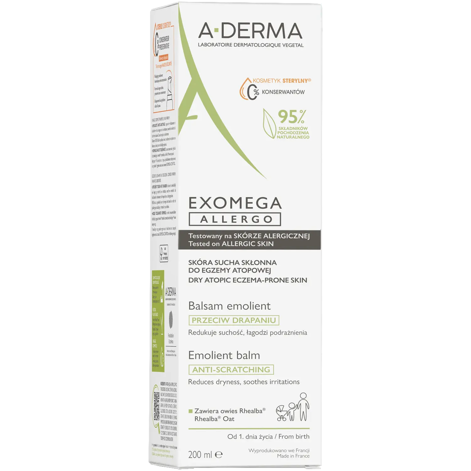 

A-Derma Exomega Allergo смягчающий лосьон для тела, 200 мл