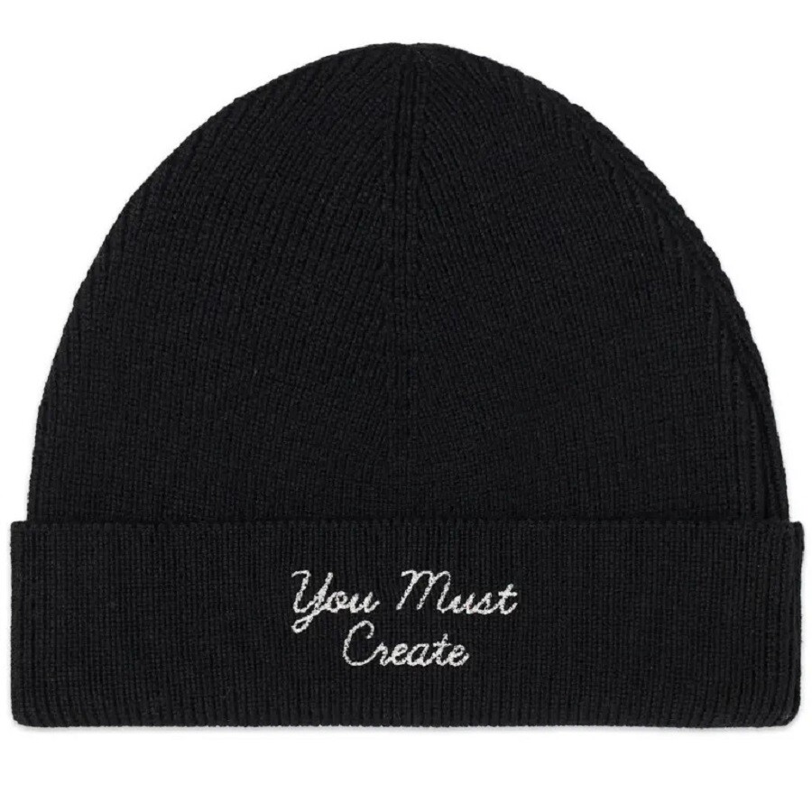 

Шапка Ymc Emrbroidered Beanie, черный
