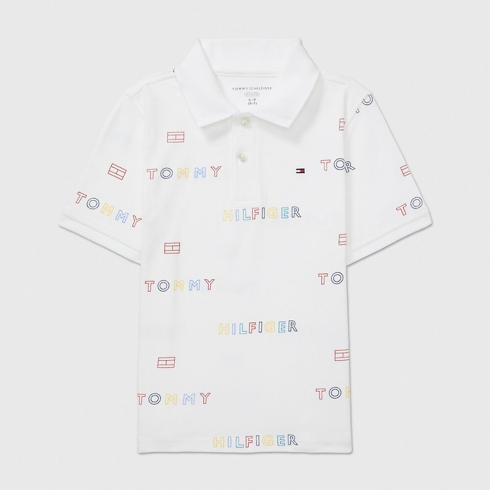 

Футболка поло Tommy Hilfiger Kids' Tommy Logo, белый