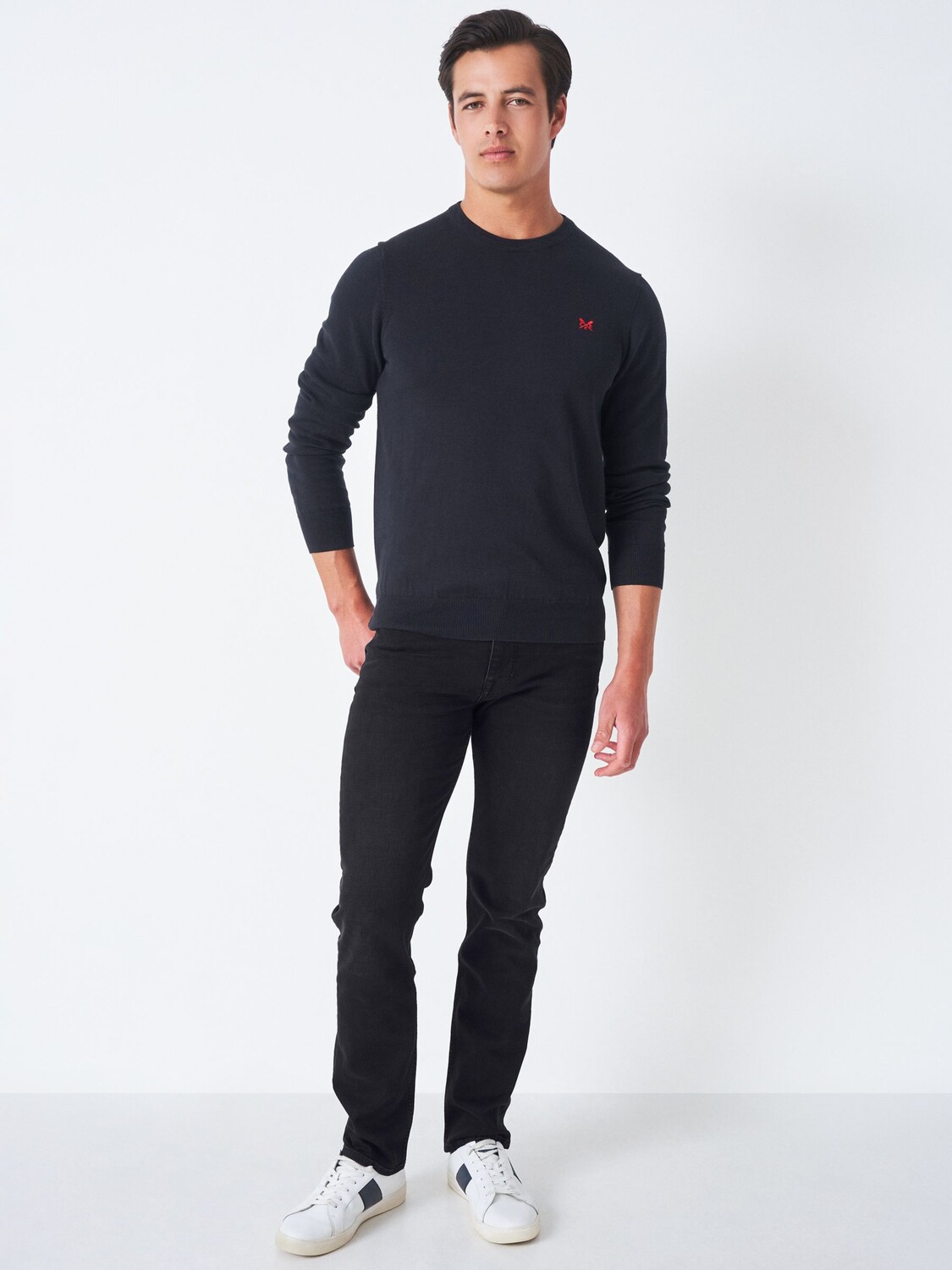 

Джинсы прямого кроя Parker Crew Clothing, черные