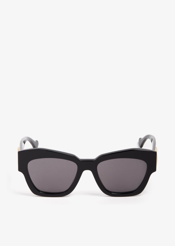 Солнцезащитные очки Gucci Cat-Eye Frame, черный