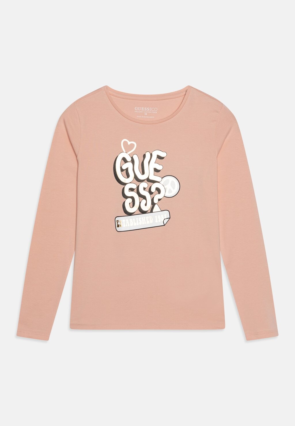 

Рубашка с длинным рукавом JUNIOR Guess, цвет summer light pink