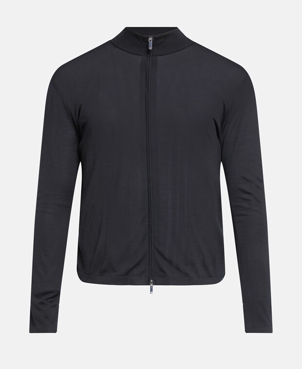 

Шелковый кардиган Armani Exchange, черный