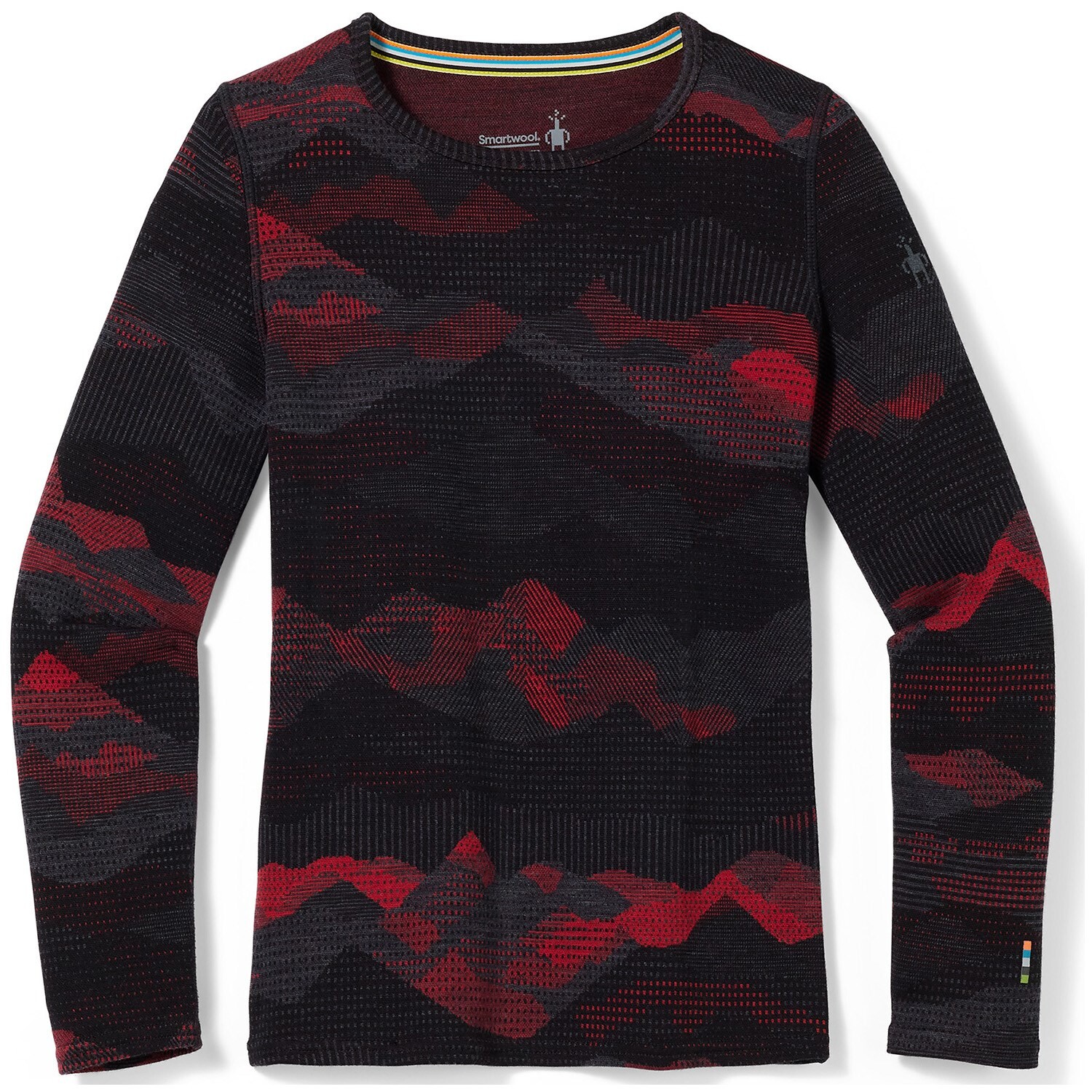 

Топ с круглым вырезом Smartwool Merino 250 Baselayer Pattern - детский, красный