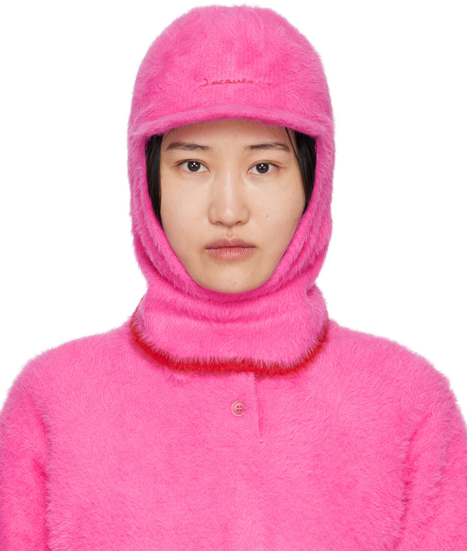 

Розовая балаклава 'La Cagoule Casquette' Jacquemus