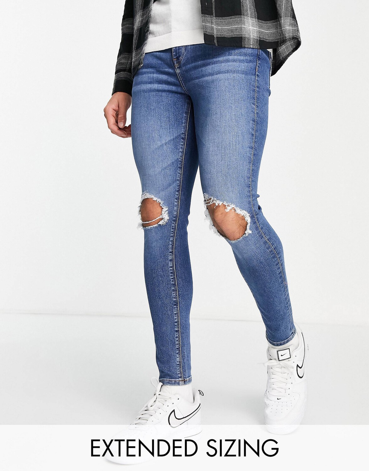 

Джинсы ASOS DESIGN Power Stretch, синий