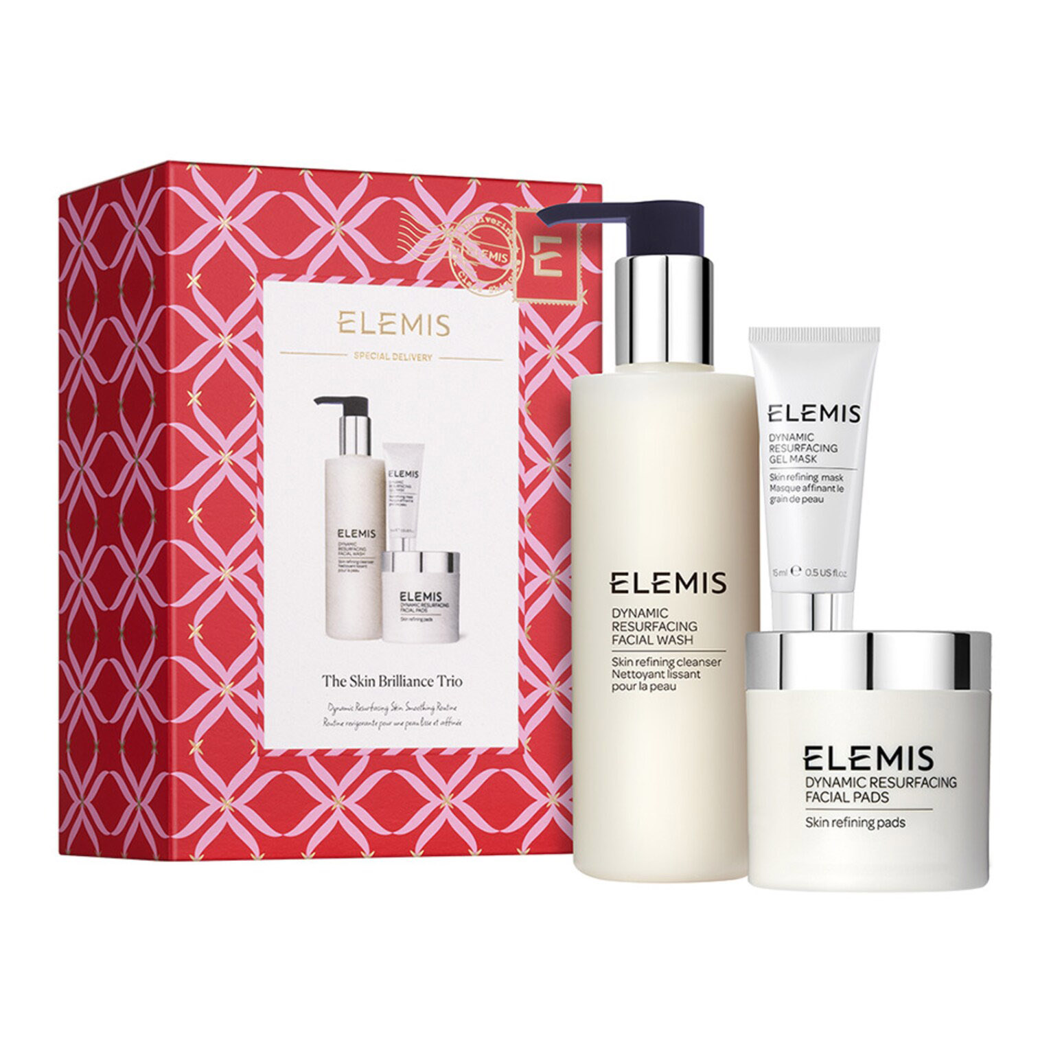 Подарочный набор Elemis Global The Skin Brilliance Trio, 3 предмета elemis dynamic resurfacing day cream spf 30