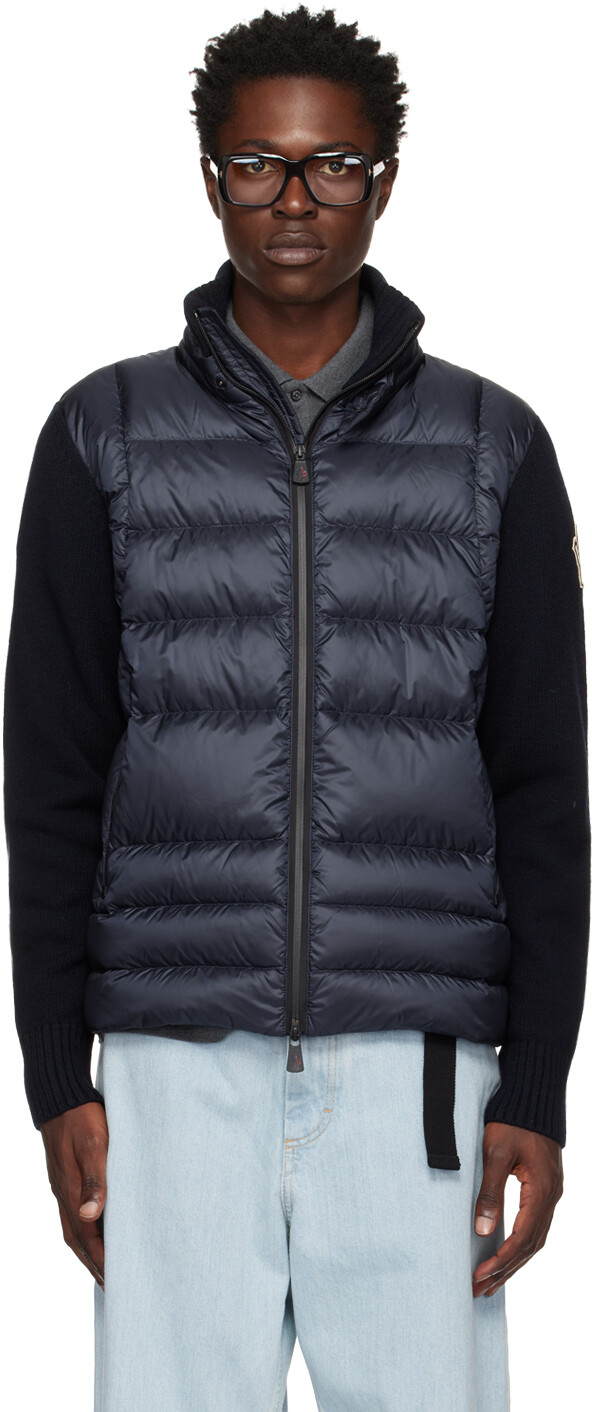 

Темно-синий утепленный кардиган Moncler Grenoble
