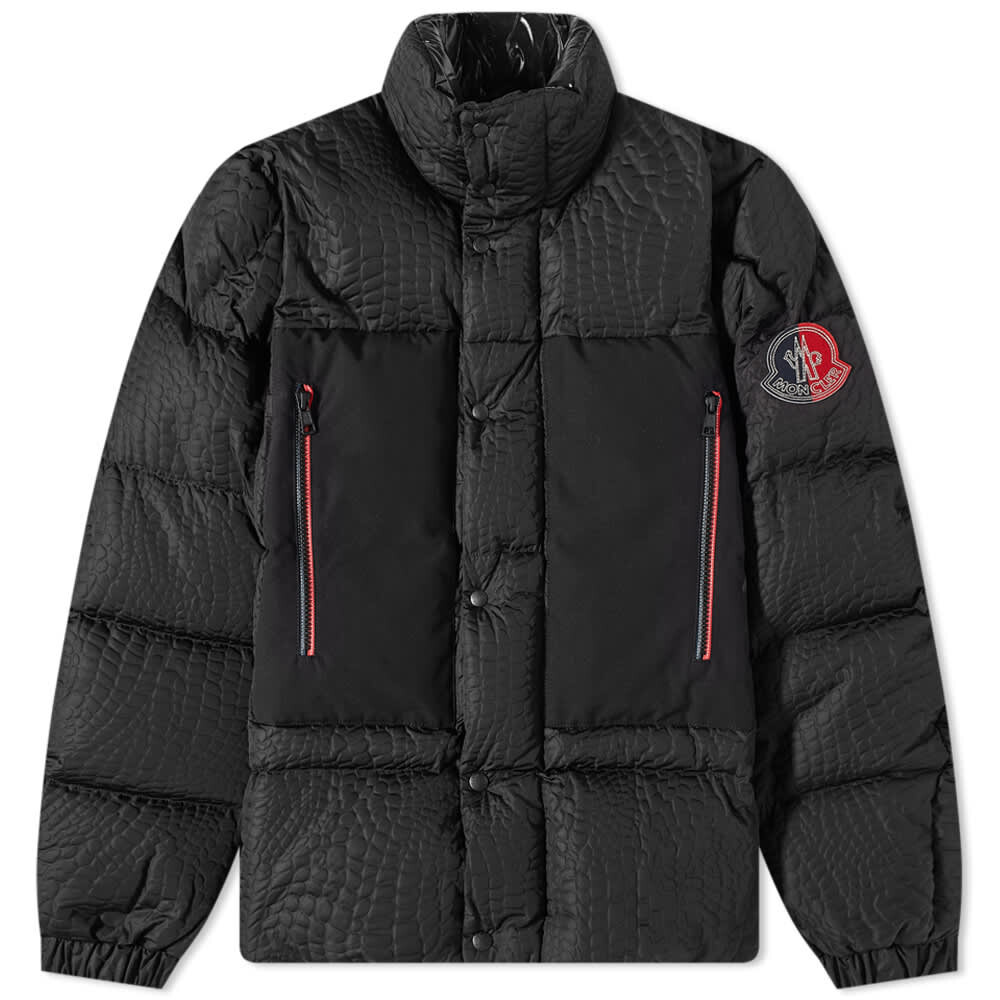 

Пуховик с крокодиловым принтом Gorumna Moncler Genius, Серый