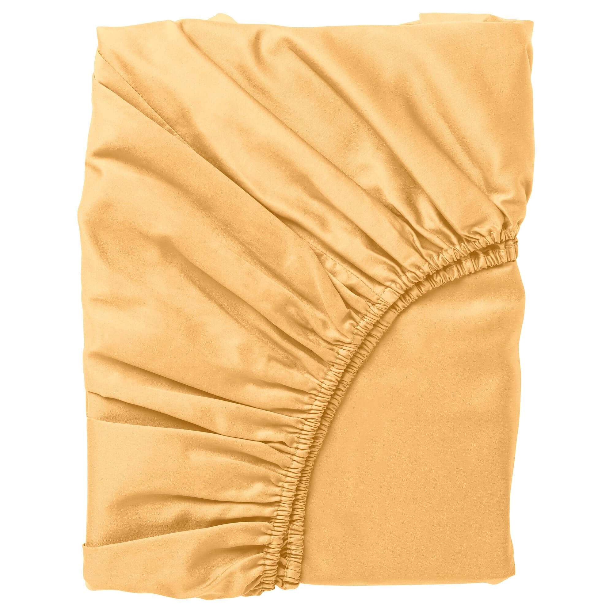простыня натяжная из джерси 100 биохлопок для детской кровати Простыня Ikea Nattjasmin Fitted, 90х200, желтый