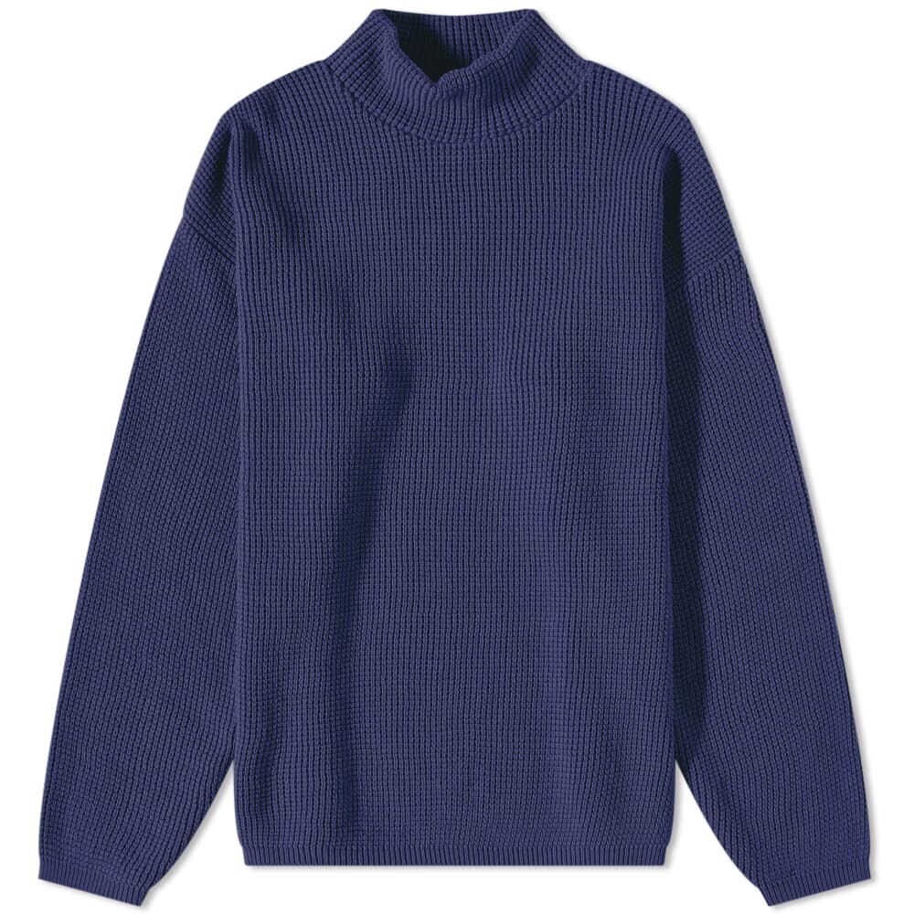 

Джемпер Albam Waffle Stitch Roll Neck Knit, Синий