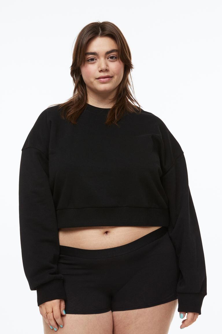 

H&M+ 3 пары хлопковых коротких трусов, черный