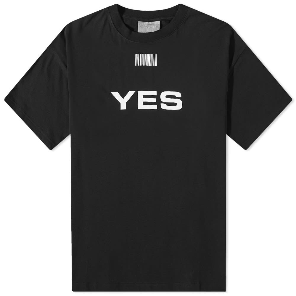 

Футболка VTMNTS Yes/No Tee, Черный