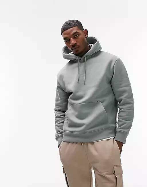 

Худи Topman Hoodie, серо-зеленый