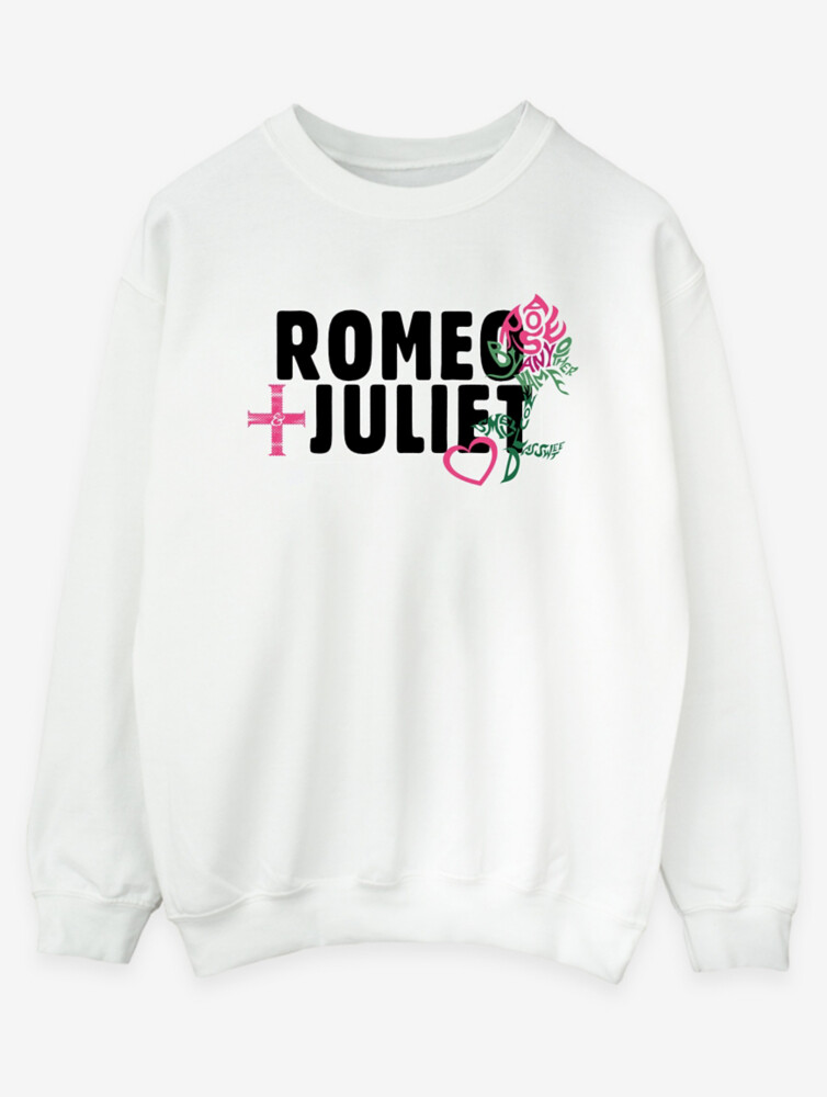 

NW2 Romeo & Juliet Rose Logo Взрослая белая толстовка George., белый