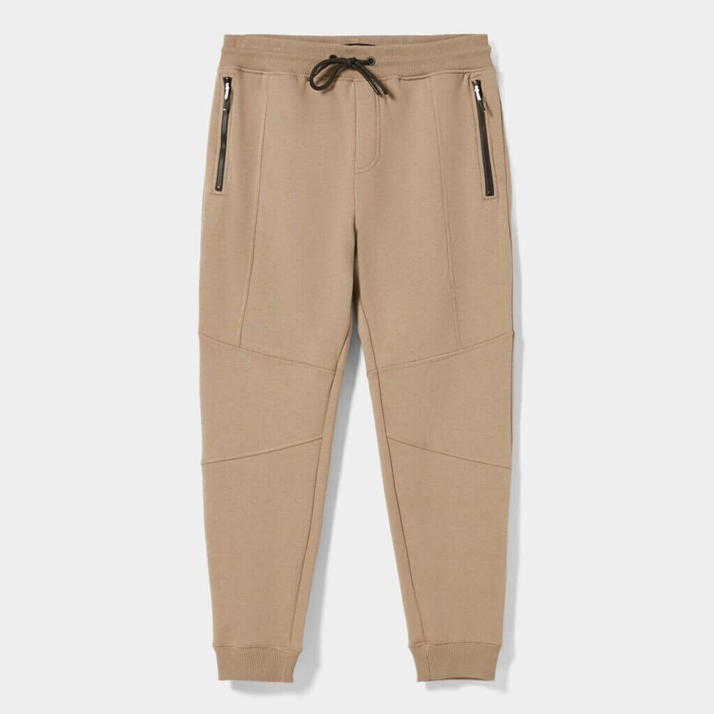 

Брюки Bershka Plush With Seams, коричневый