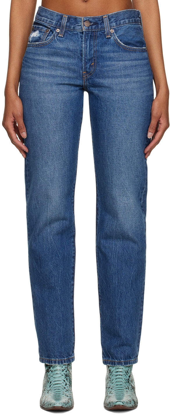 

Синие джинсы мидди Levi's