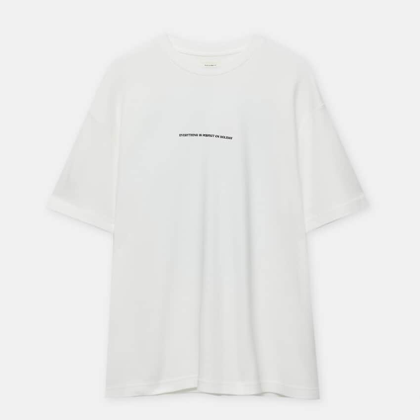 

Футболка Pull&Bear Plush Printed, белый