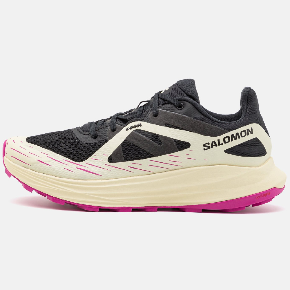 Кроссовки Salomon Ultra Flow, черный/сиреневый/бежевый кроссовки для девочек demix flow 2 0 g розовый