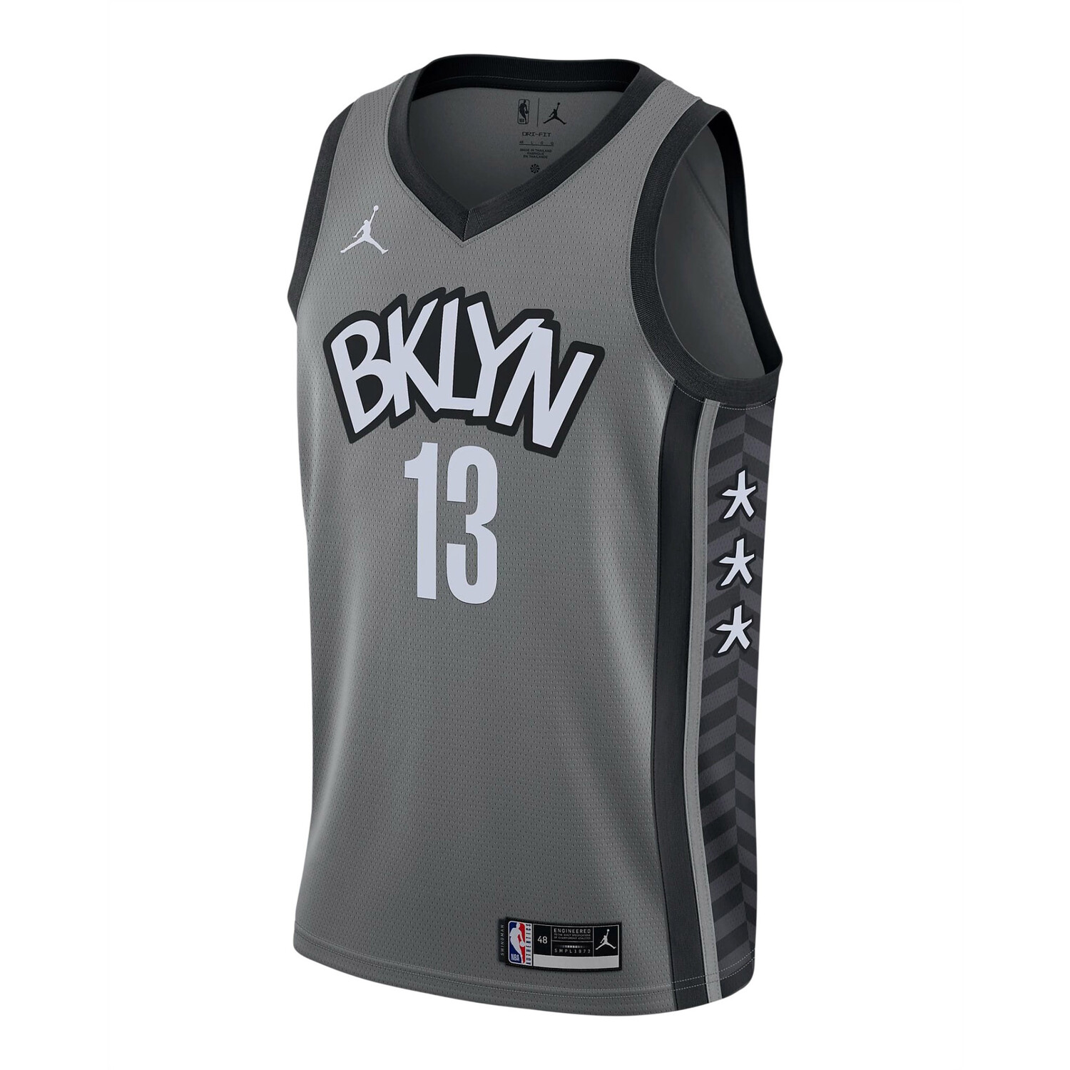 

Майка Nike Air Jordan NBA James Harden Brooklyn Nets, серый/черный