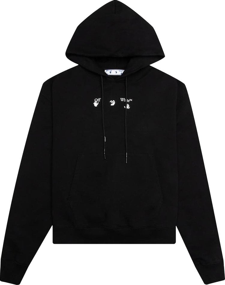 Худи Off-White Marker Over Hoodie 'Black', черный - фото