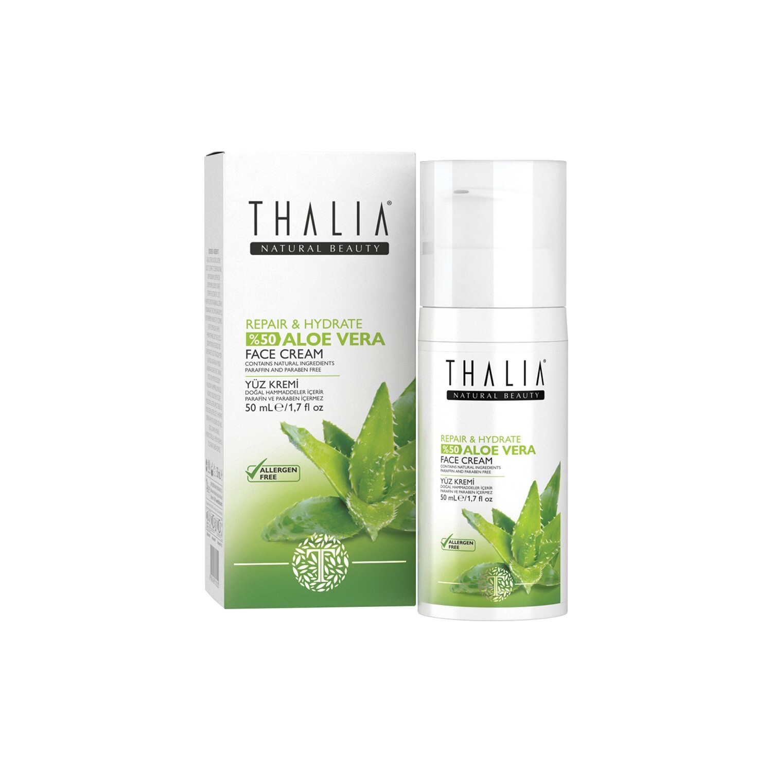 

Крем для лица Thalia Aloe Vera, 50 мл