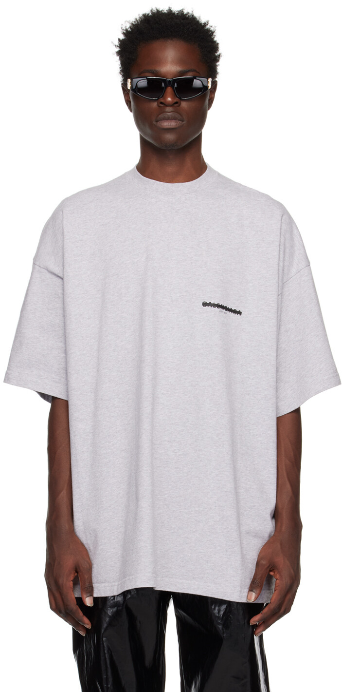 

Серая футболка Strike 1917 Balenciaga