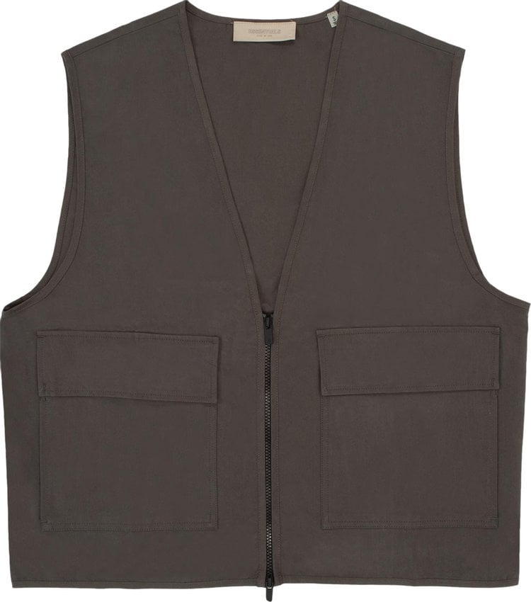 Жилет Fear of God Essentials Work Vest 'Iron', черный - фото