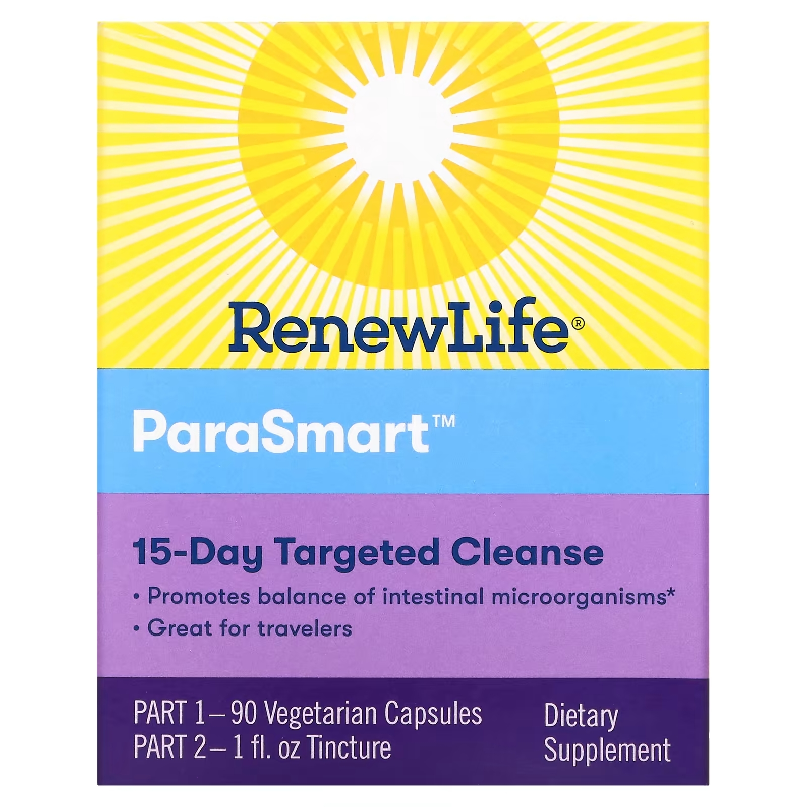 Пищевая Добавка Renew Life направленное действие ParaSmart микробиологическое очищение