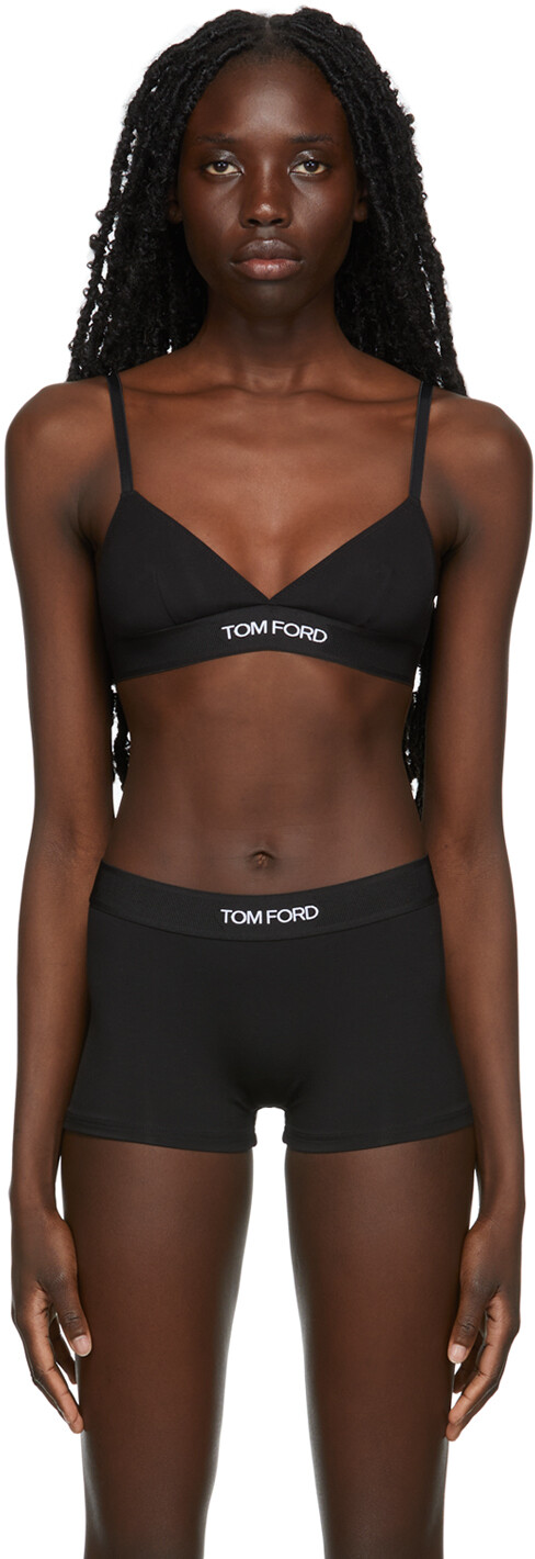 

Черный бюстгальтер с треугольными чашечками TOM FORD
