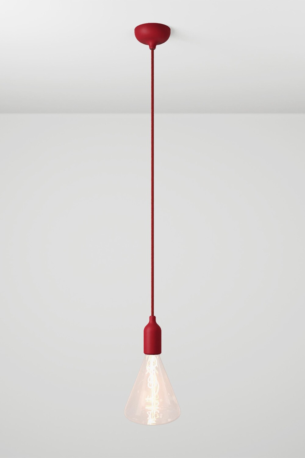 

Потолочный светильник Creative Cables Silicone, красный