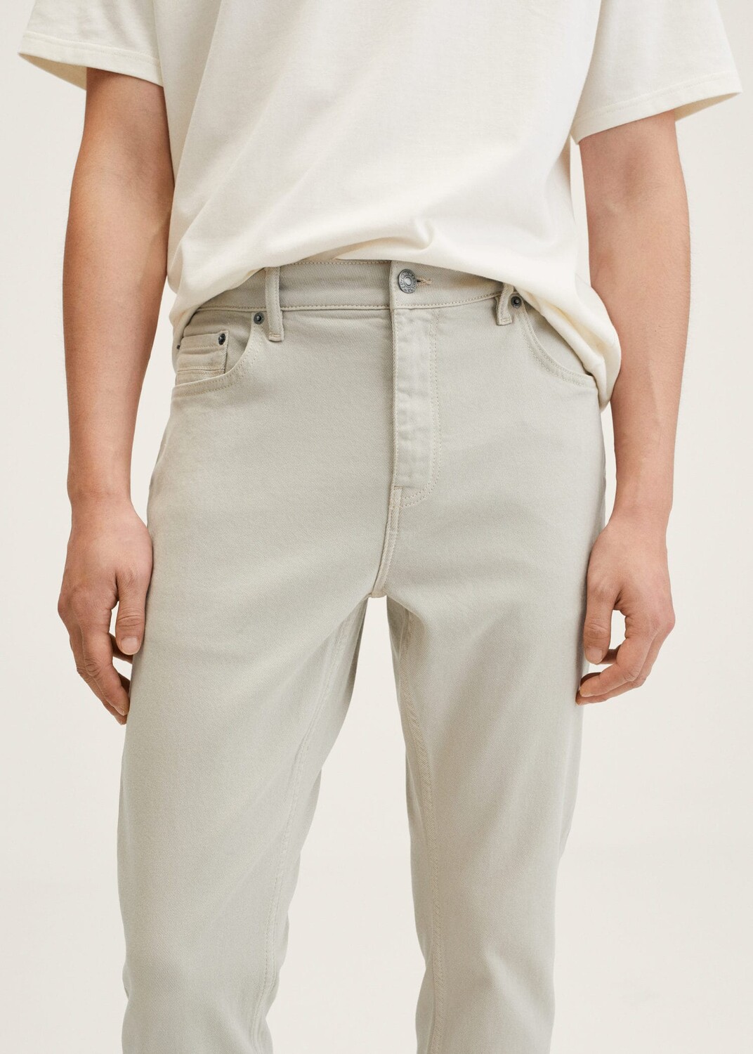

Зауженные джинсы Tom MANGO, бежевый