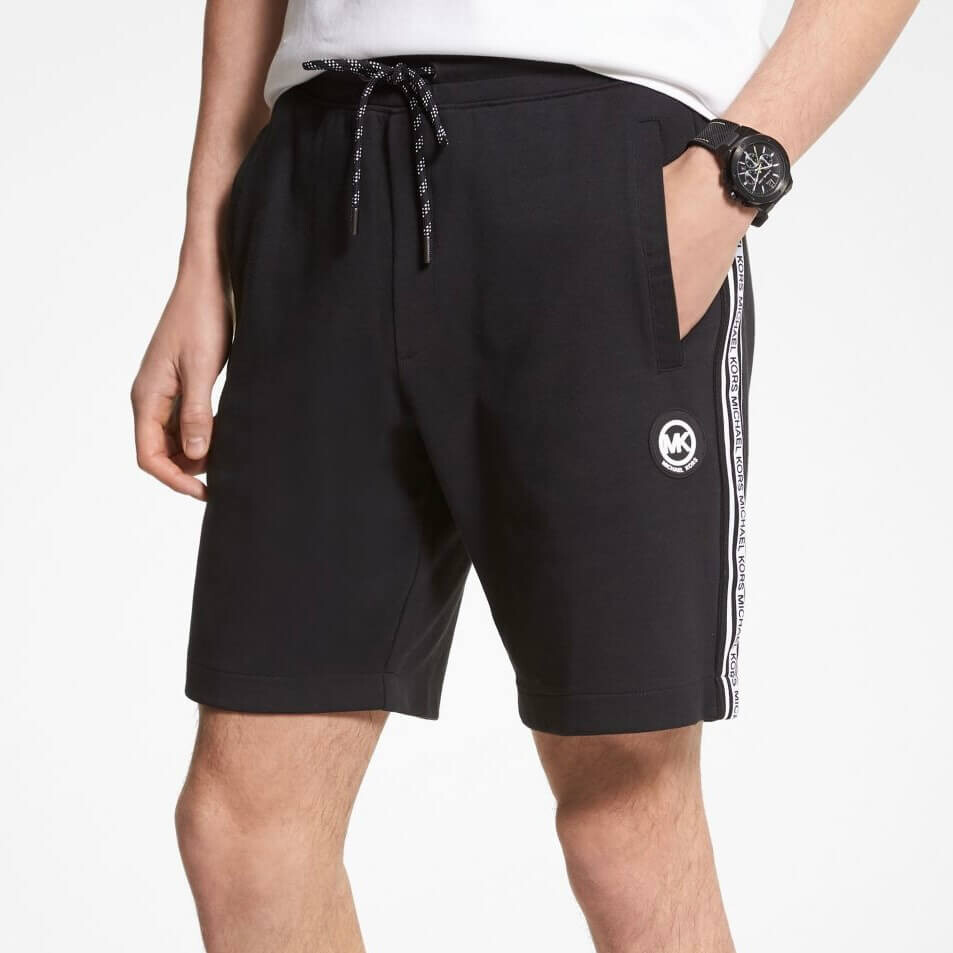 

Шорты Michael Kors Logo Tape Cotton Blend, черный