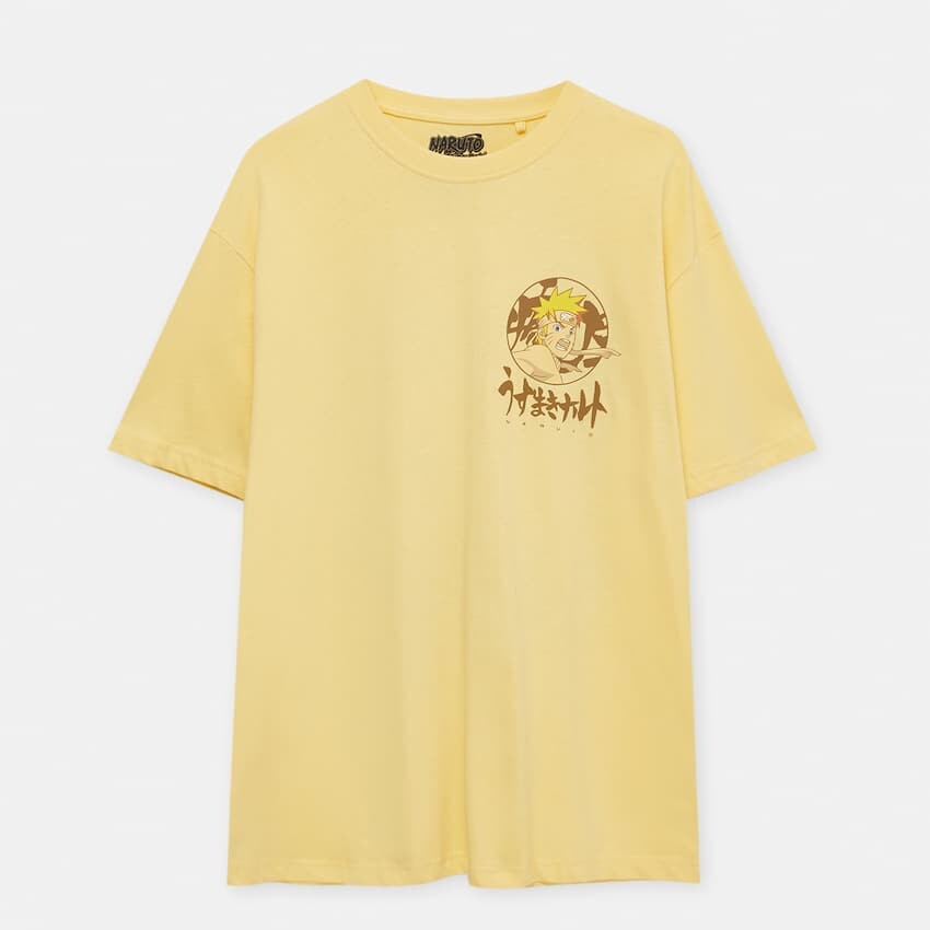 

Футболка Pull&Bear Naruto, желтый