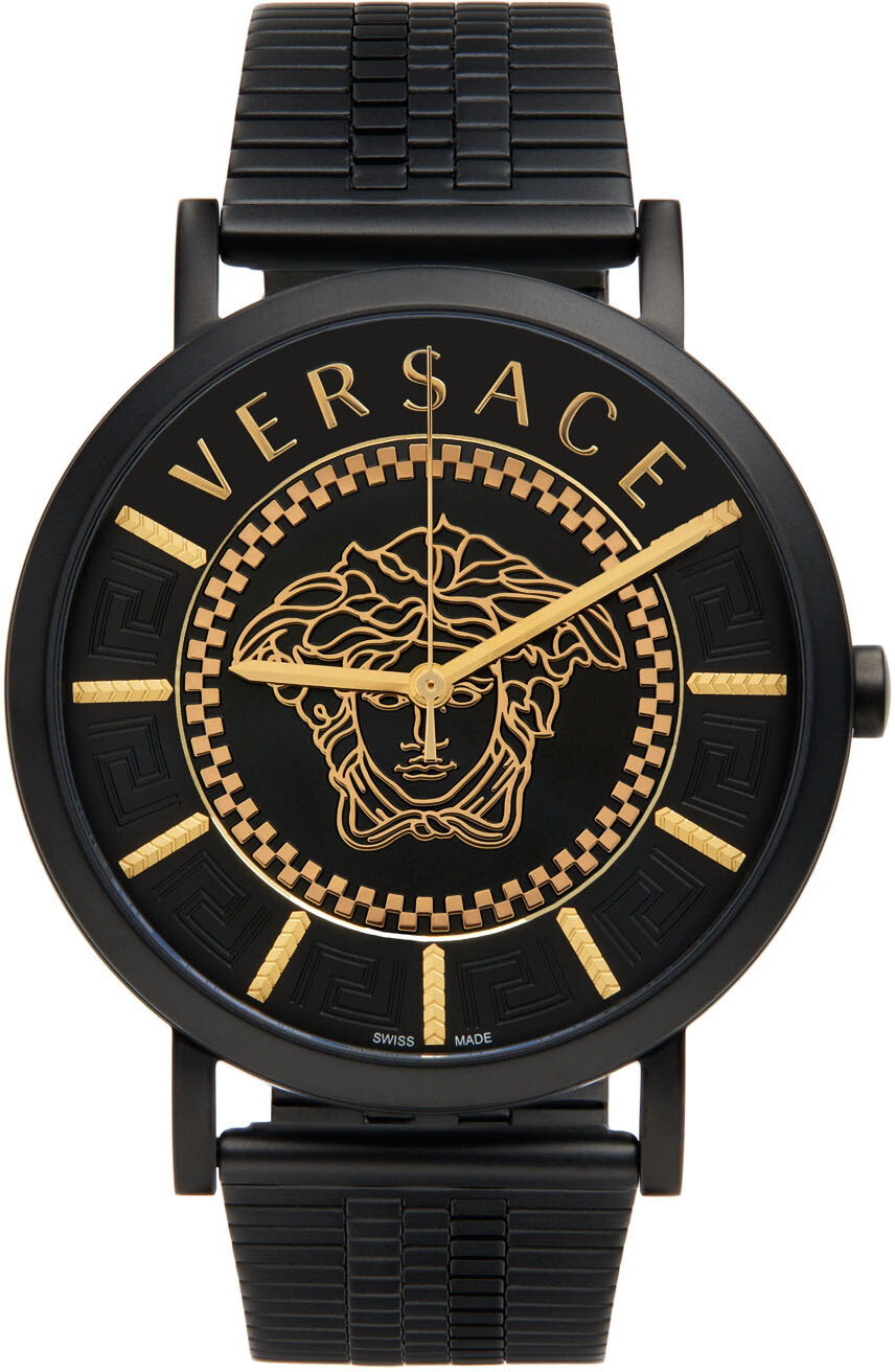 

Черные матовые спортивные часы Greca Versace