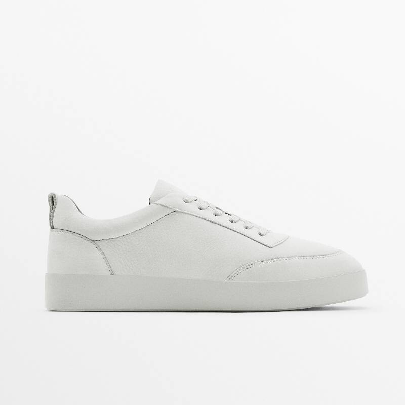 

Кроссовки из нубука Massimo Dutti Studio, серый
