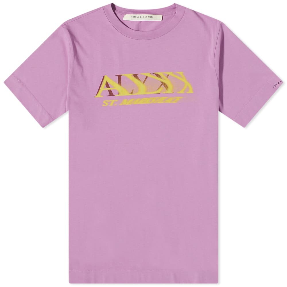 

Футболка 1017 ALYX 9SM Distorted Logo Tee, Розовый