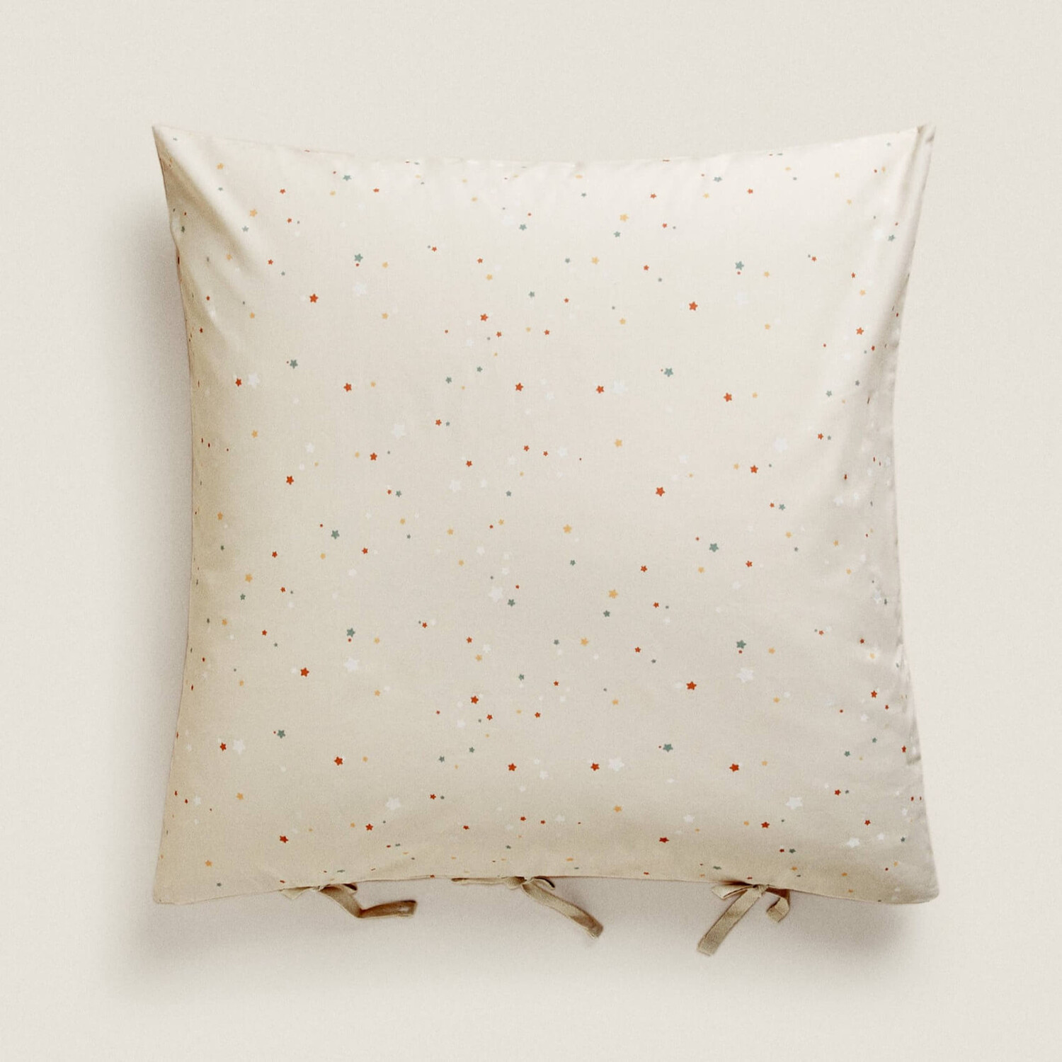 Наволочка Zara Home Star Print, бежевый наволочка zara home leaf print белый