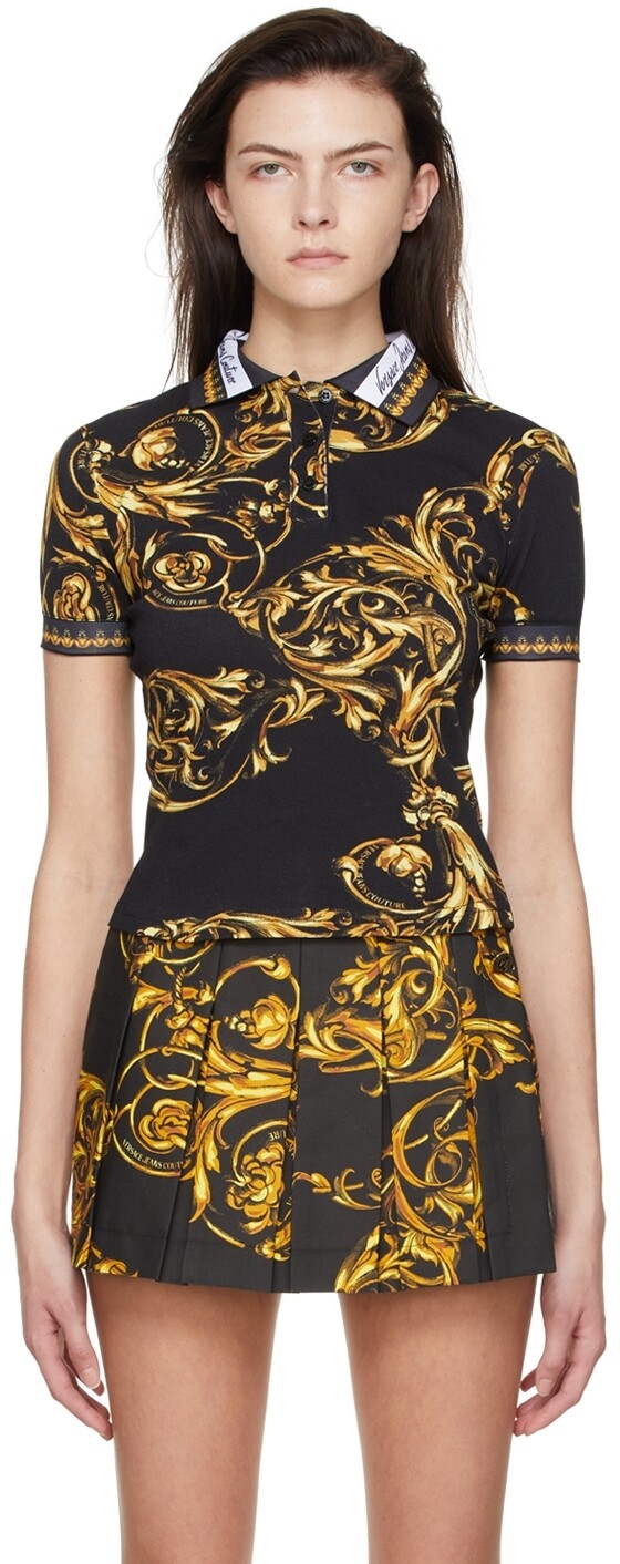 

Поло Black Regalia в стиле барокко Versace Jeans Couture