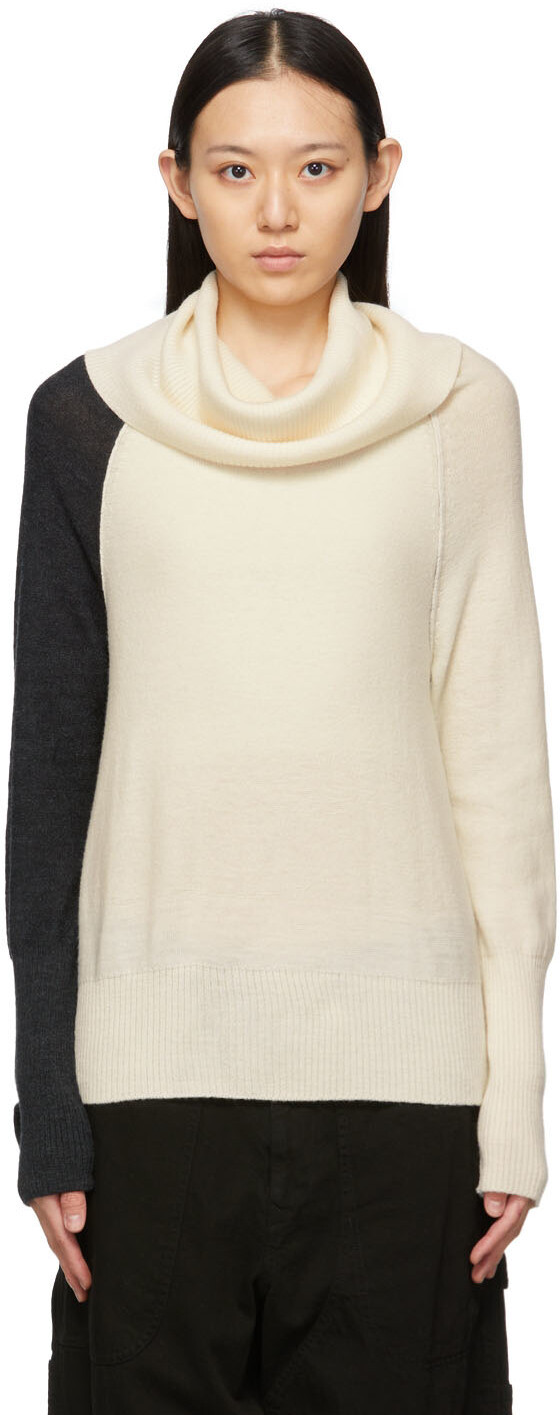 

Водолазка с драпировкой Off-White & Black Y's