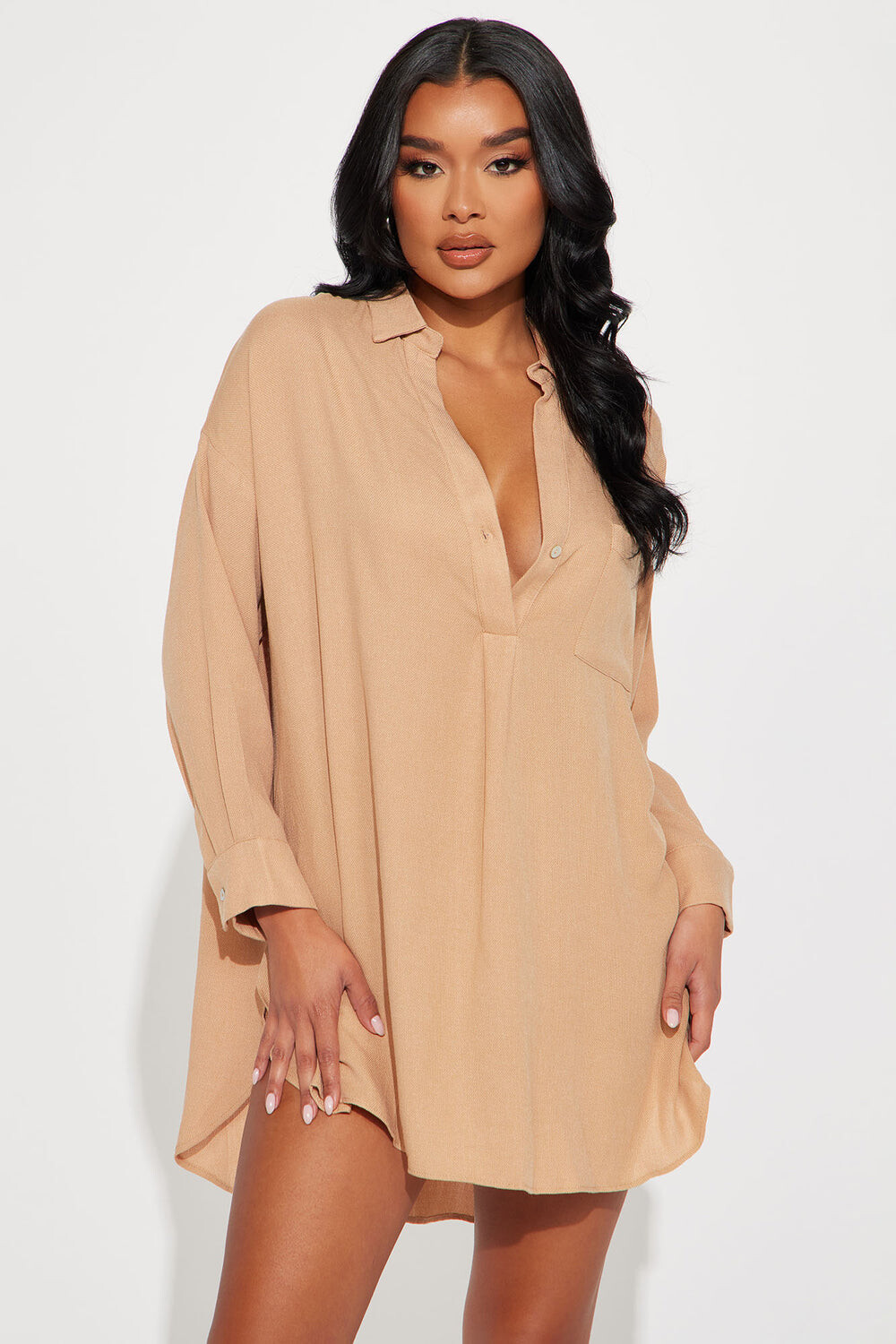 

Платье Fashion Nova HF23E161, мокко