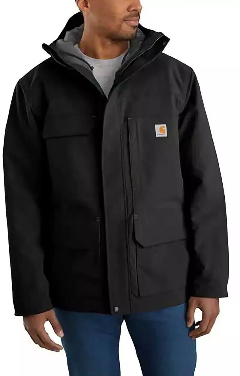 

Carhartt Мужская традиционная утепленная куртка свободного кроя Super Dux, черный
