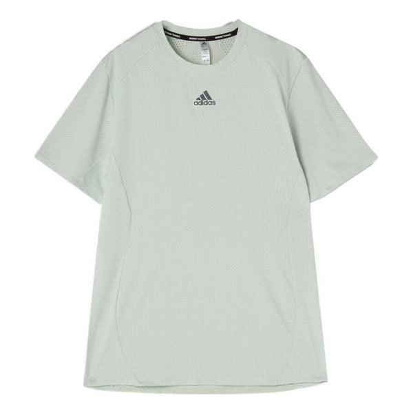 

Футболка Men's adidas Fitness Training Breathable Short Sleeve Mint Green T-Shirt, зеленый