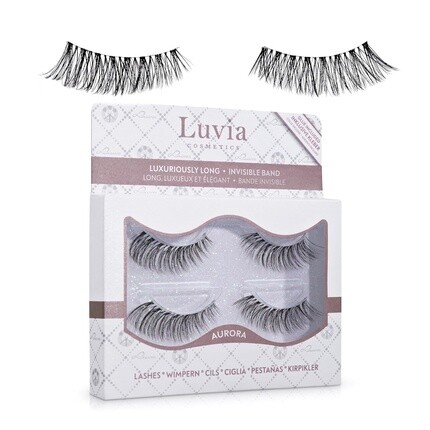 

Luvia Cosmetics Искусственные ресницы Vegan Lashes Duo Aurora, естественный вид с клеем для ресниц