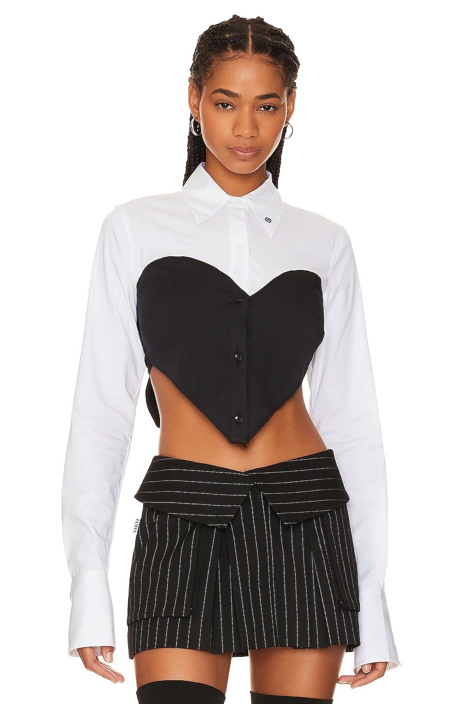 

Рубашка LOBA Agustina Button Up, цвет Black & White