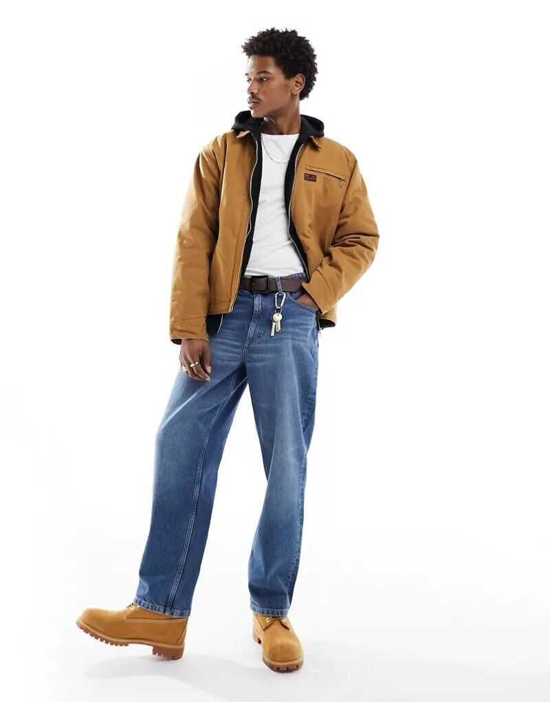 

Табачная джинсовая куртка ранчо Superdry Surplus