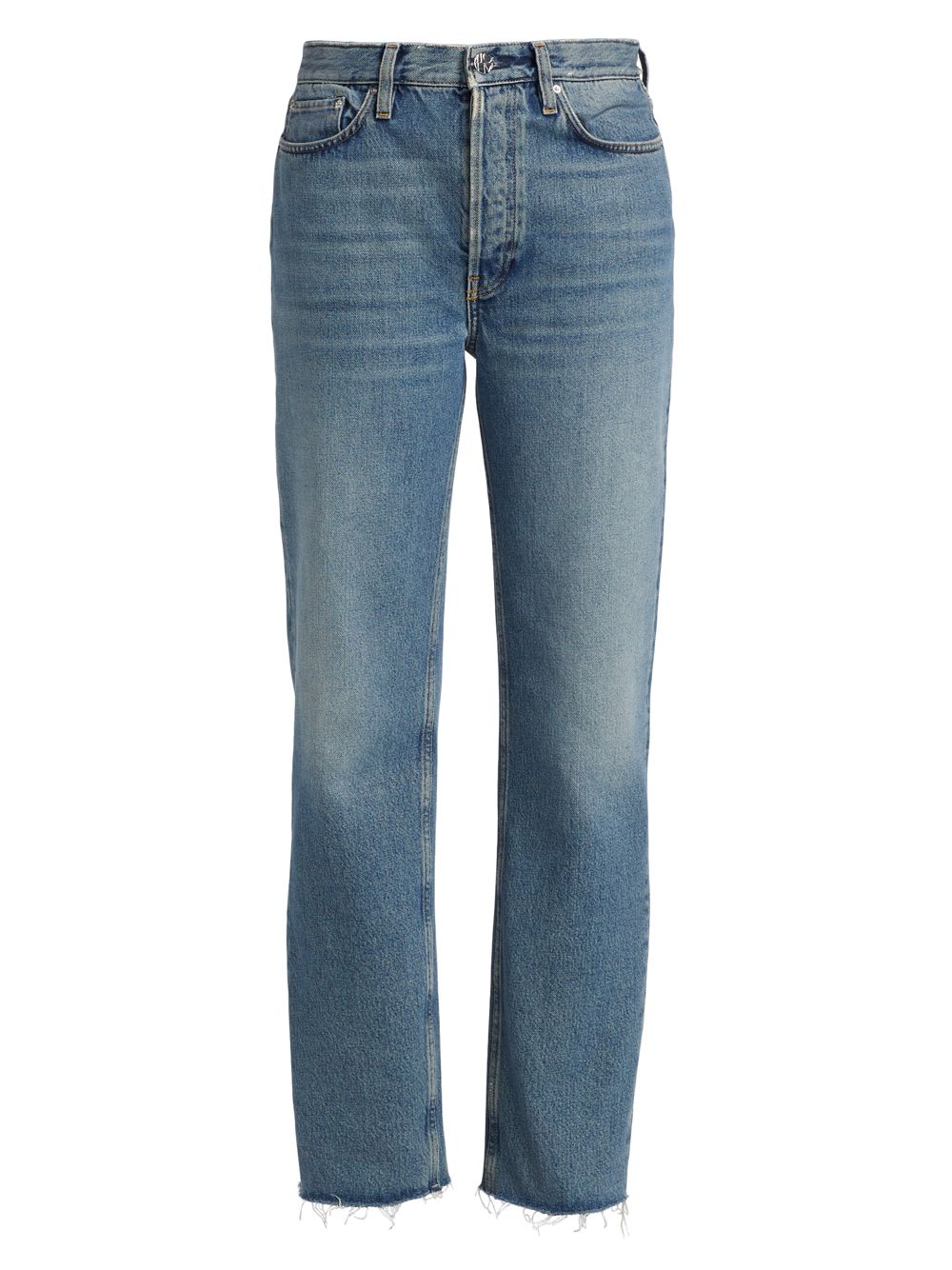 Классические прямые джинсы со средней посадкой Totême, винтаж