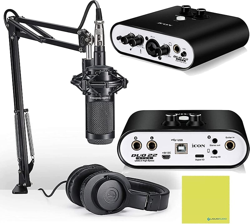 

Конденсаторный микрофон Audio-Technica BNDL AT2035PK + DUO22 + CLOTH