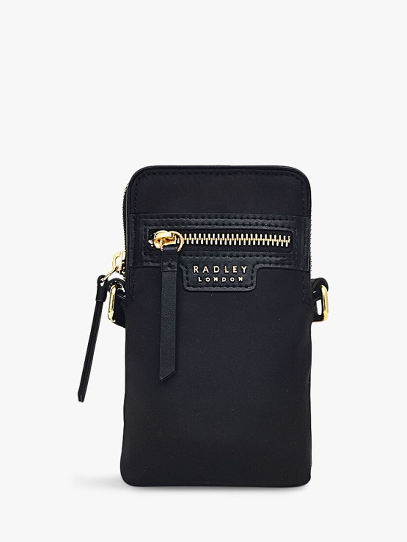 

Сумка через плечо Radley Finsbury Park на молнии вокруг телефона, черная